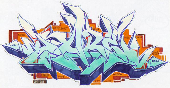 Detail Graffiti Bombing Sketch Nomer 2