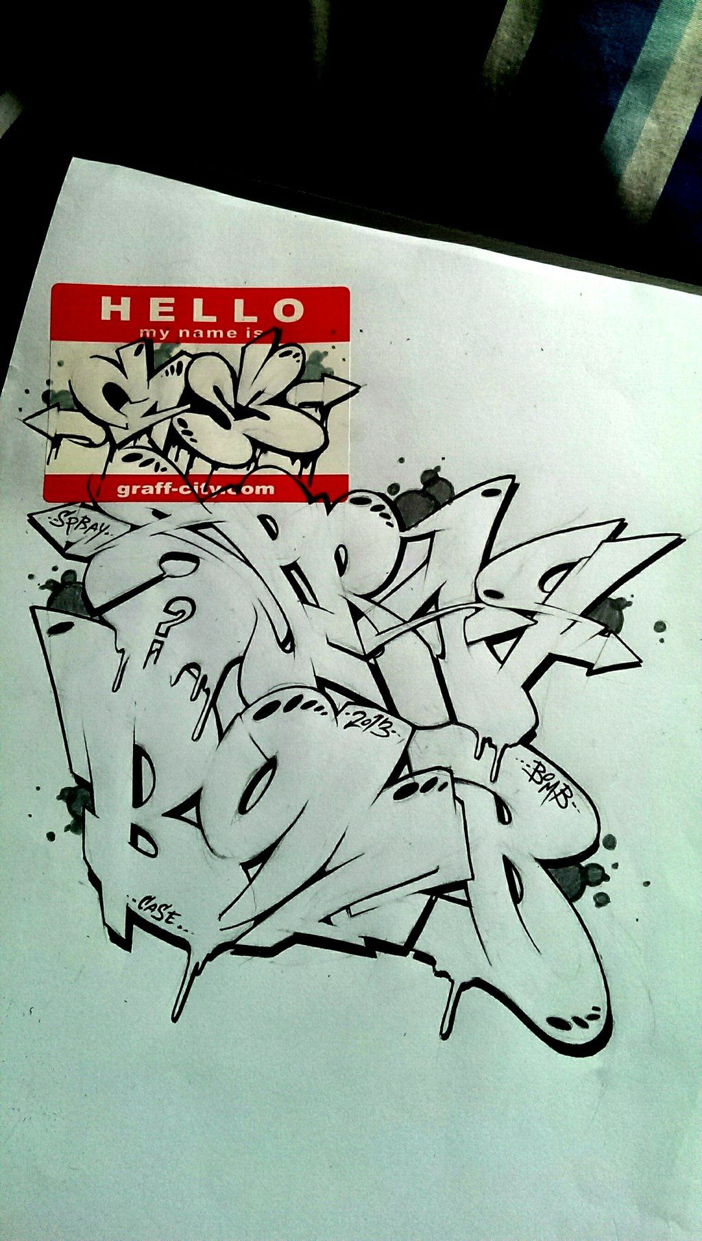 Detail Graffiti Bombing Sketch Nomer 12