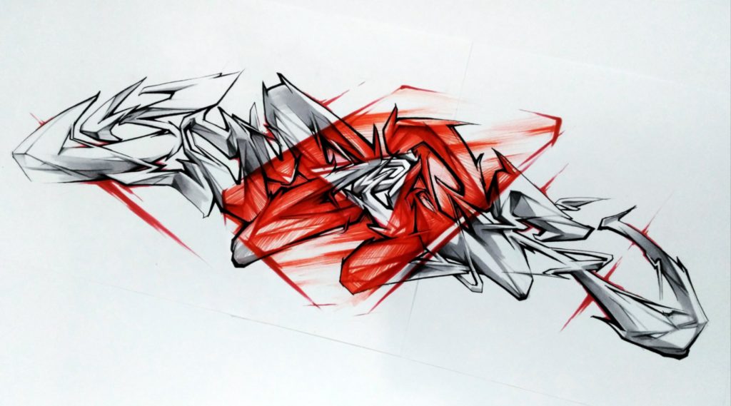 Detail Graffiti Bombing Sketch Nomer 13