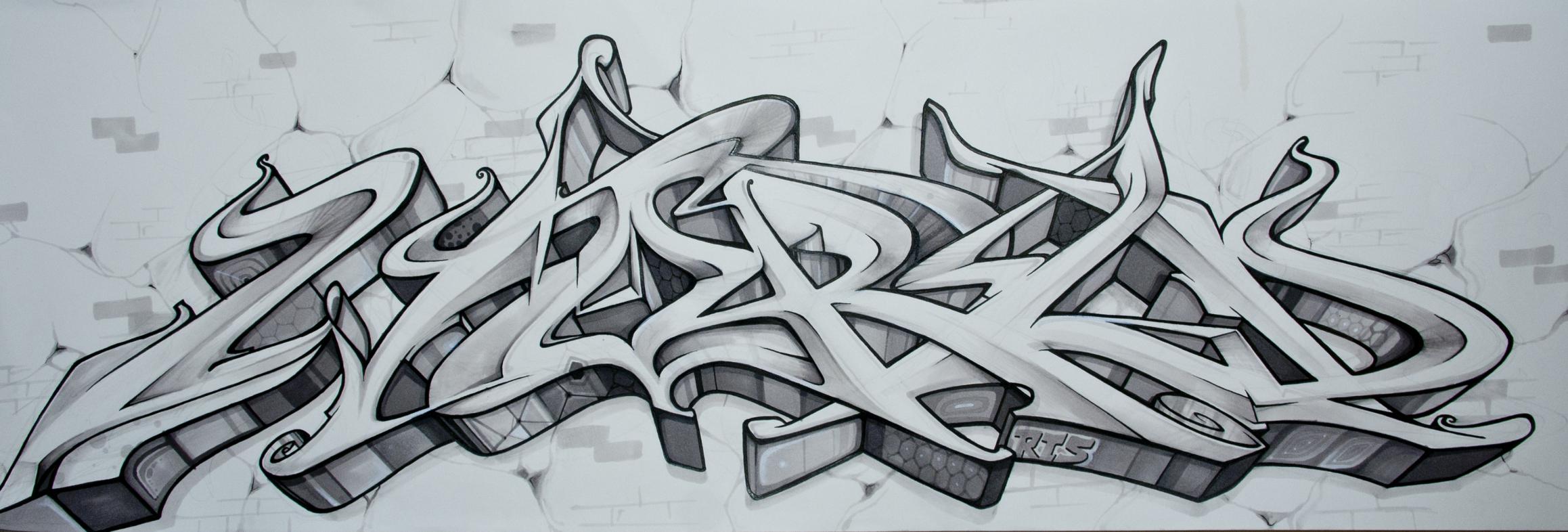 Detail Graffiti Bombing Sketch Nomer 3