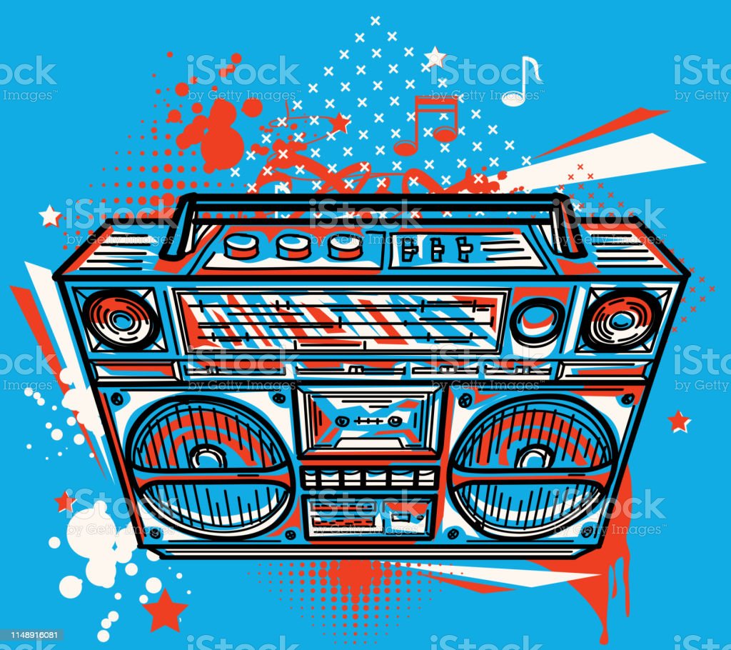 Detail Graffiti Boombox Drawings Nomer 18