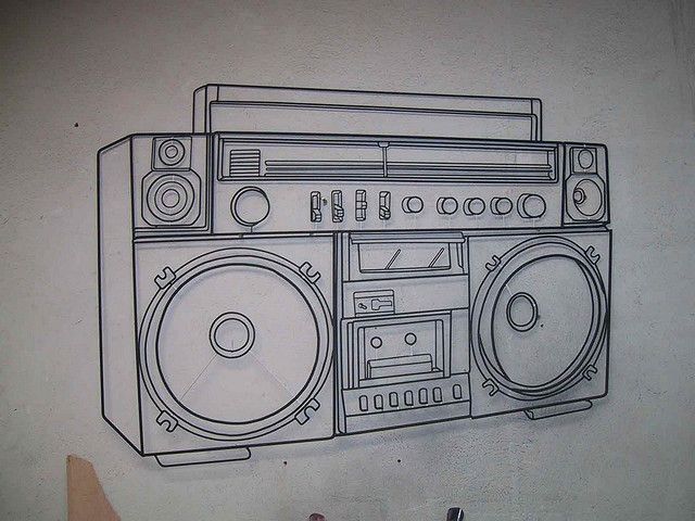 Detail Graffiti Boombox Drawings Nomer 28