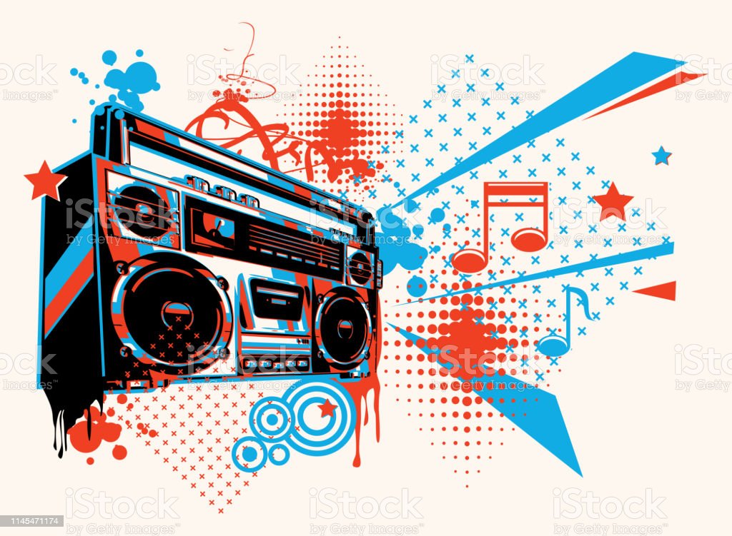 Detail Graffiti Boombox Drawings Nomer 33