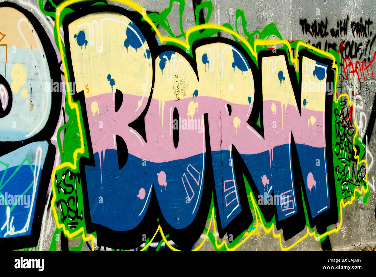 Detail Graffiti Born Nomer 2