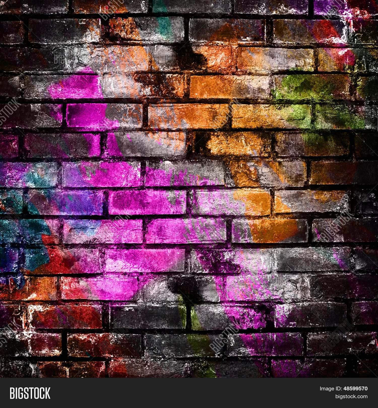 Detail Graffiti Brick Wall Nomer 31