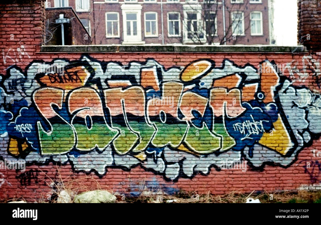 Detail Graffiti Brick Wall Nomer 9