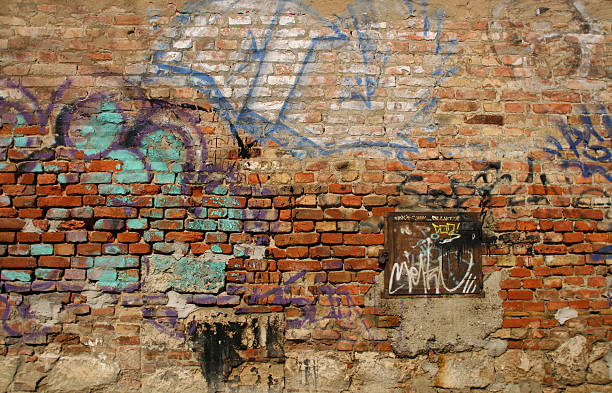 Detail Graffiti Brick Wall Background Drawing Nomer 56