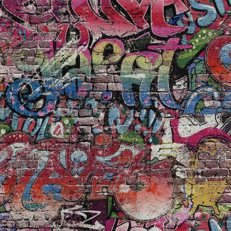 Detail Graffiti Brick Wallpaper Nomer 18