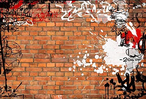 Detail Graffiti Brick Wallpaper Nomer 6