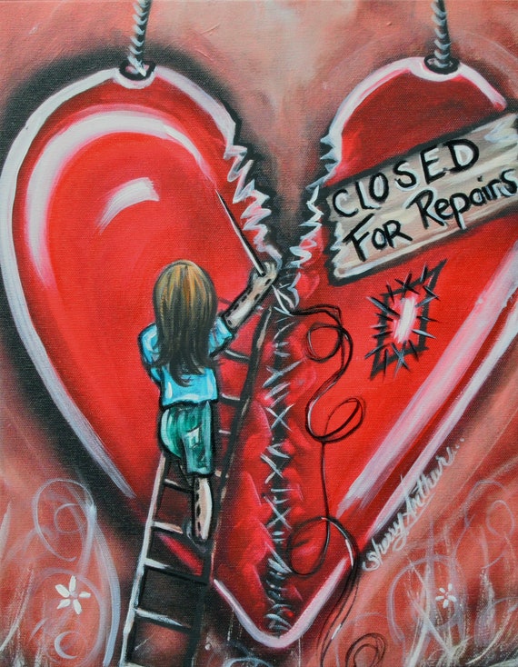 Detail Graffiti Broken Heart Nomer 25