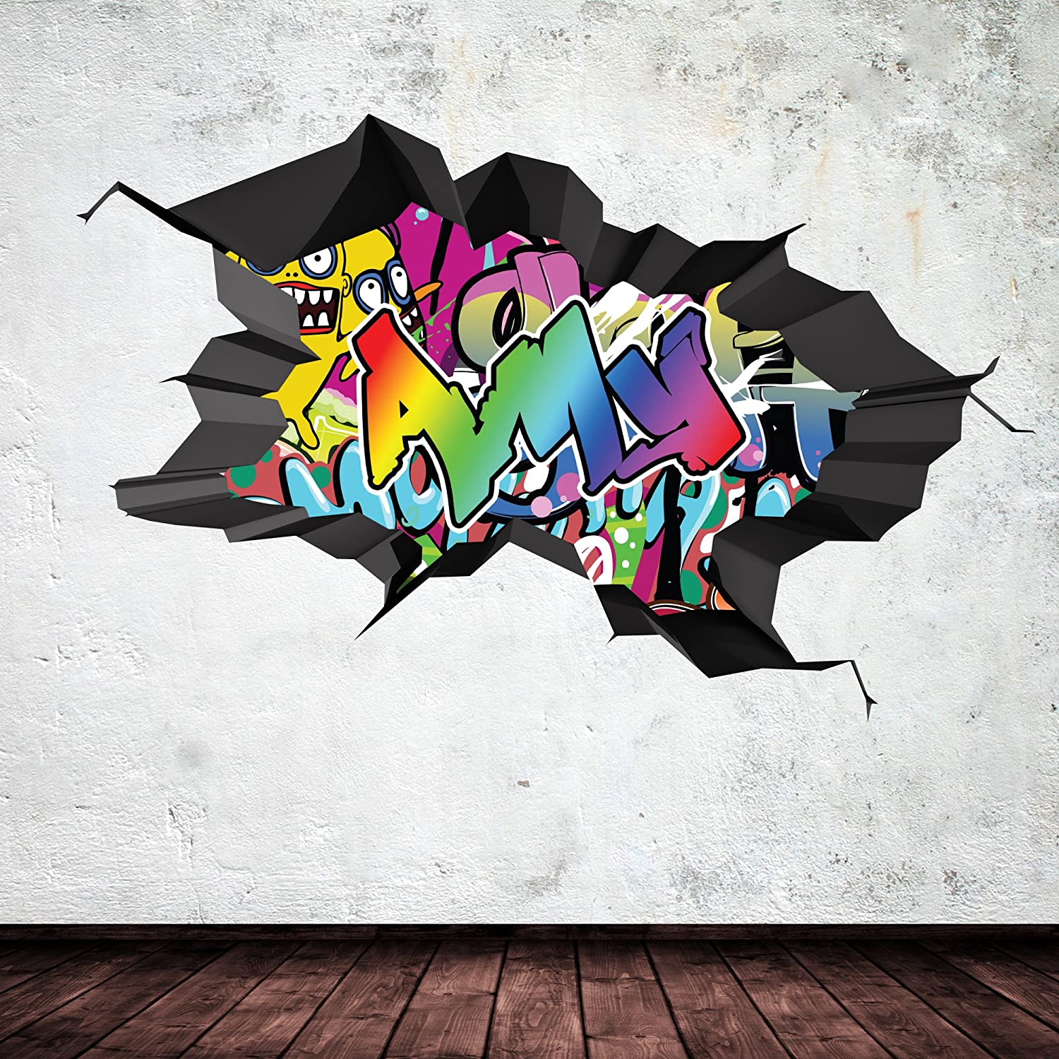 Detail Graffiti Broken Wall Nomer 31