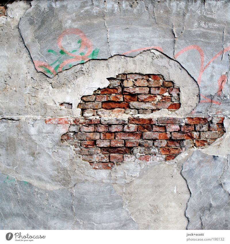 Detail Graffiti Broken Wall Nomer 50