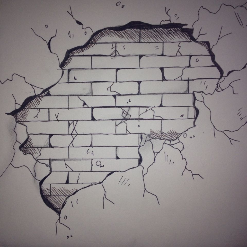Detail Graffiti Broken Wall Nomer 9