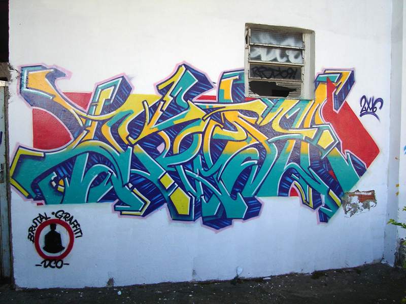 Detail Graffiti Brutal Nomer 6