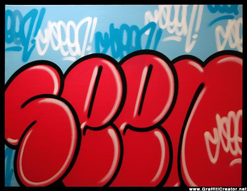 Detail Graffiti Bubble Alphabet Collours Nomer 31