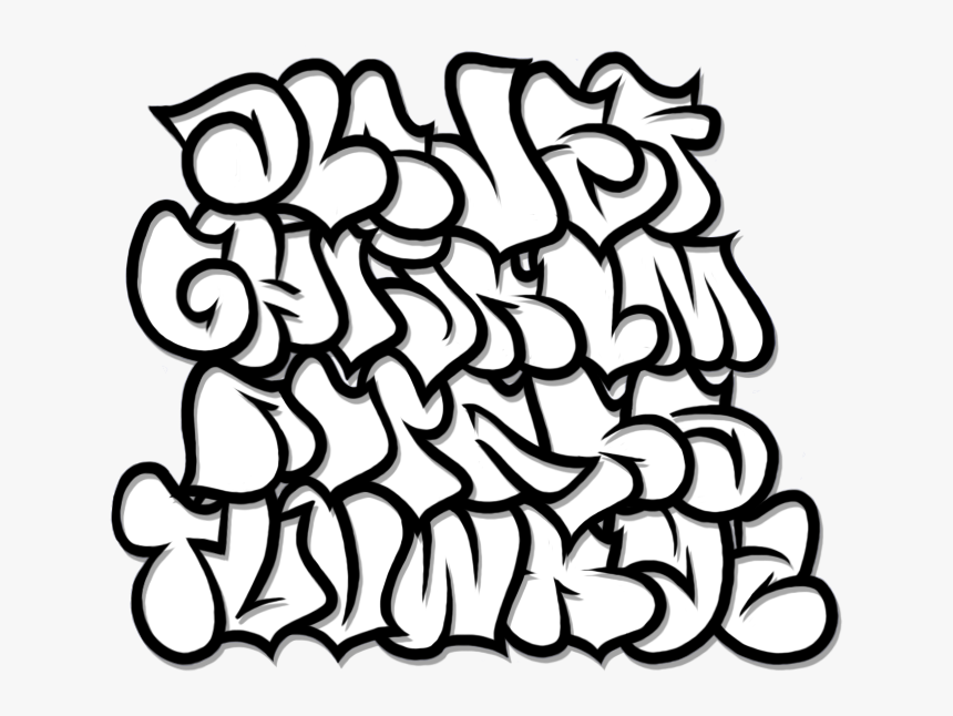 Detail Graffiti Bubble B Nomer 29