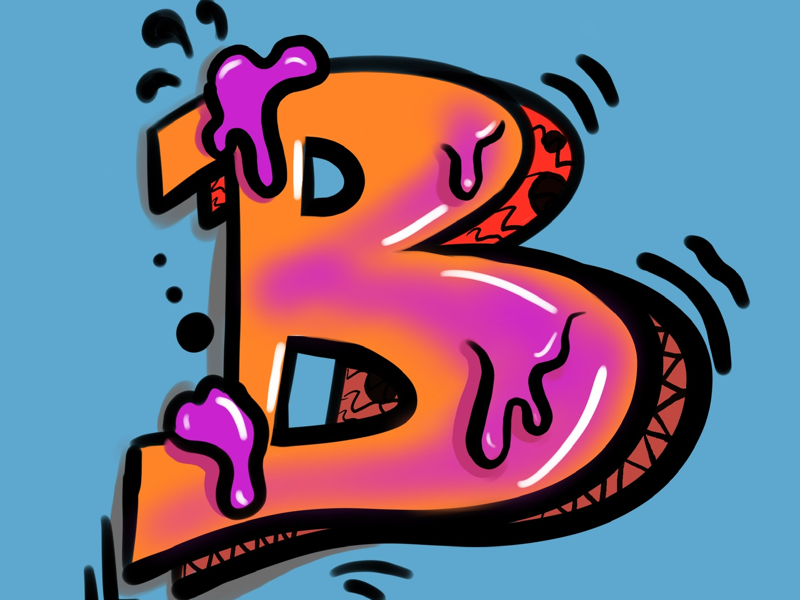 Detail Graffiti Bubble B Nomer 31