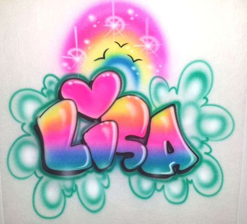 Detail Graffiti Bubble Pink Nomer 40