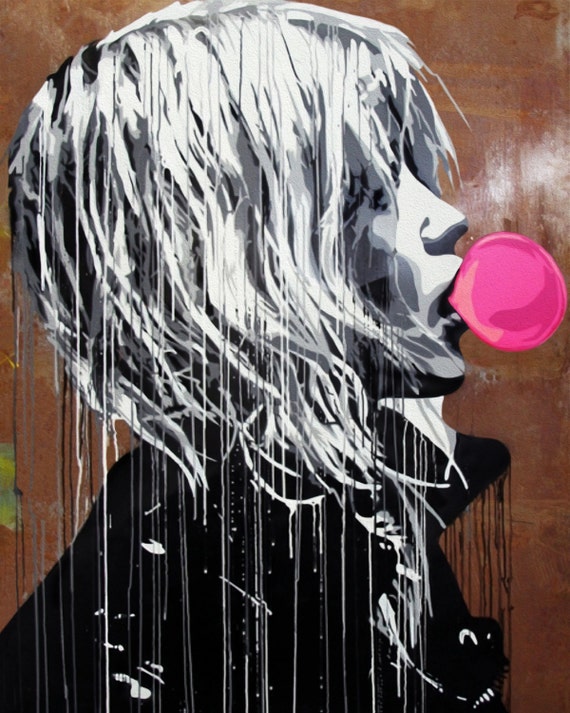 Detail Graffiti Bubble Pink Nomer 51