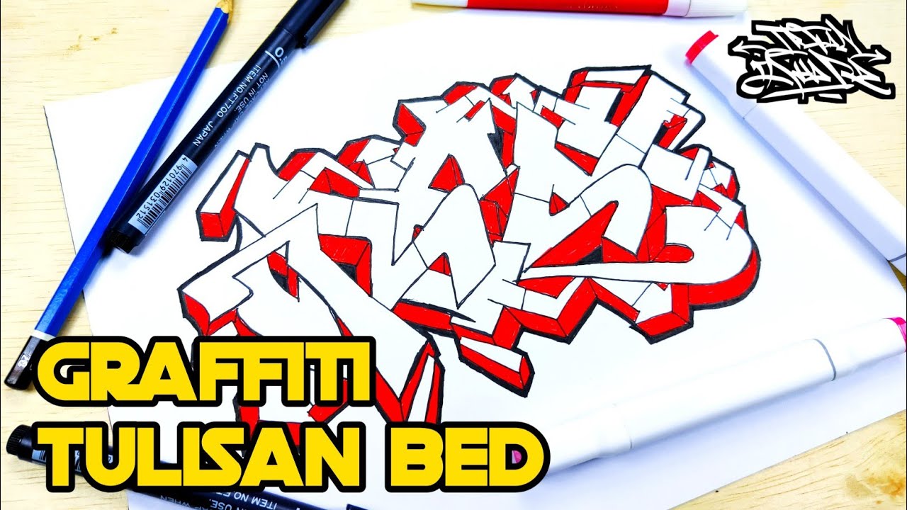 Detail Graffiti Buku Tulis Nomer 45