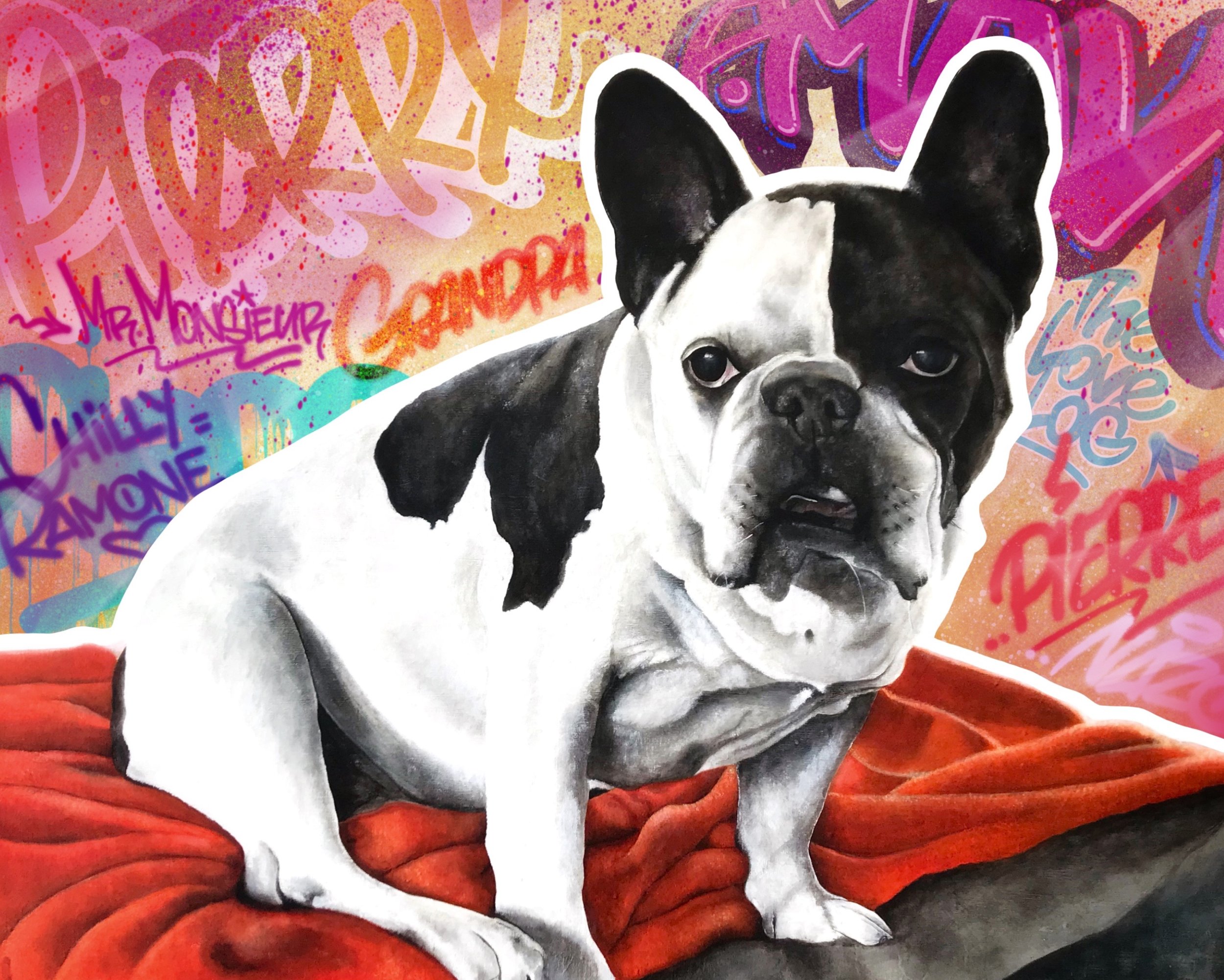 Detail Graffiti Bulldog 30 Nomer 56