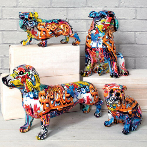 Detail Graffiti Bulldog Figurine Nomer 12