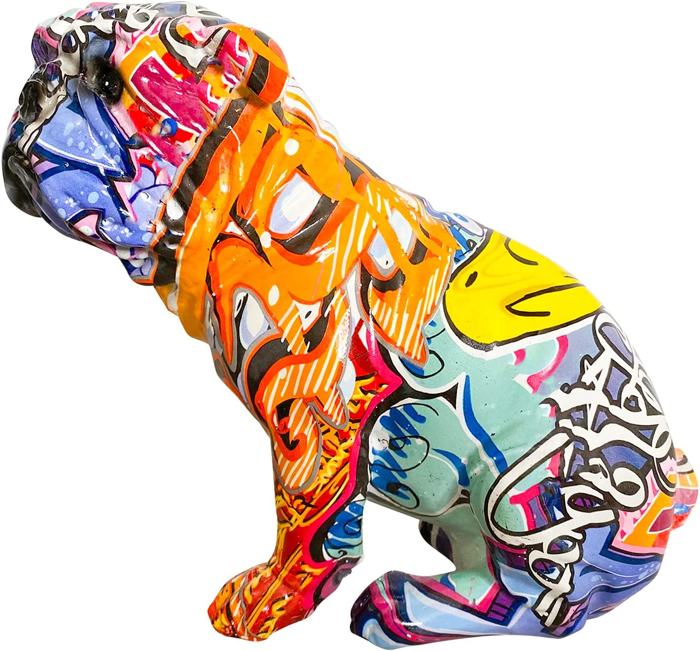 Detail Graffiti Bulldog Figurine Nomer 15