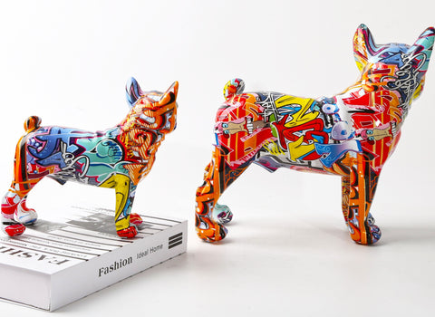 Detail Graffiti Bulldog Figurine Nomer 16