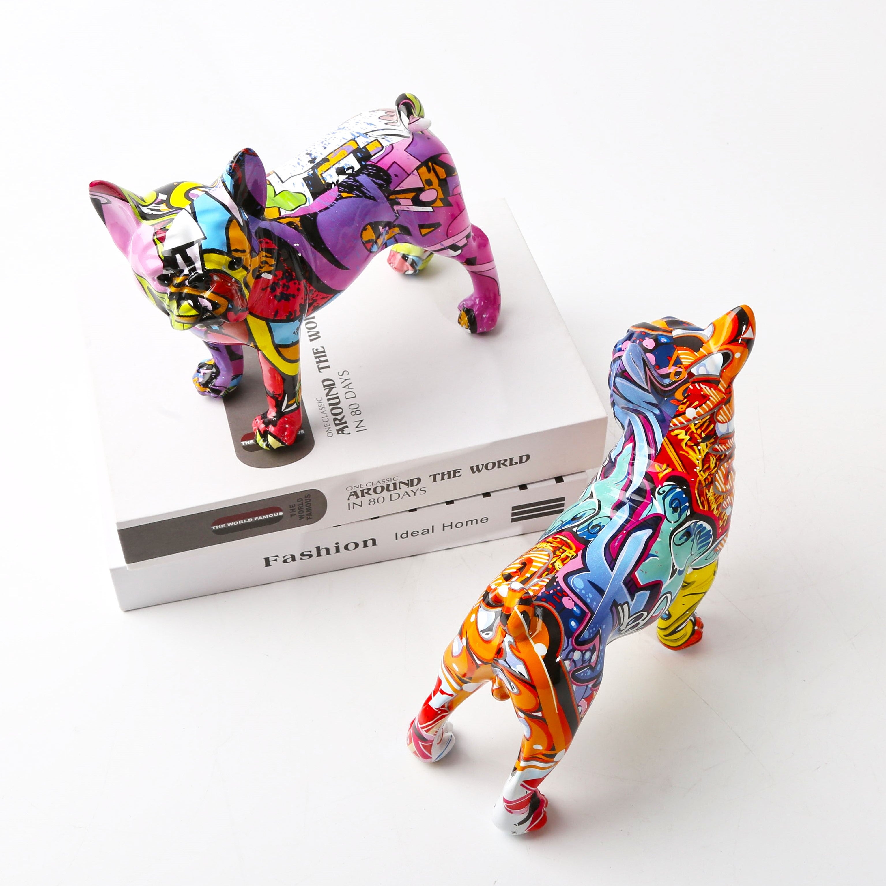 Detail Graffiti Bulldog Figurine Nomer 22