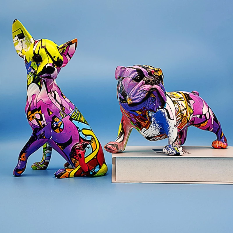 Detail Graffiti Bulldog Figurine Nomer 47