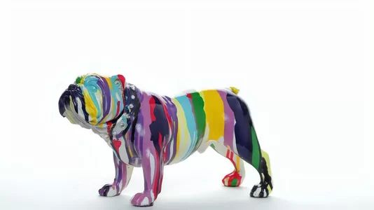 Detail Graffiti Bulldog Figurine Nomer 54