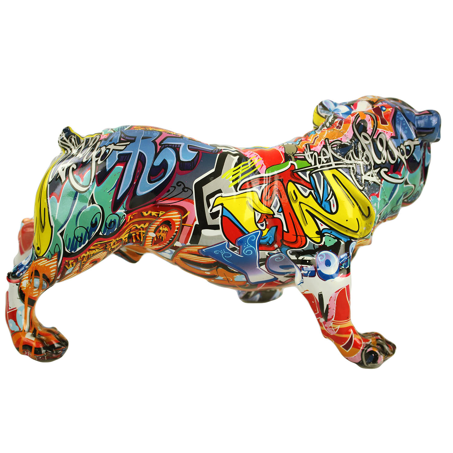 Detail Graffiti Bulldog Figurine Nomer 58