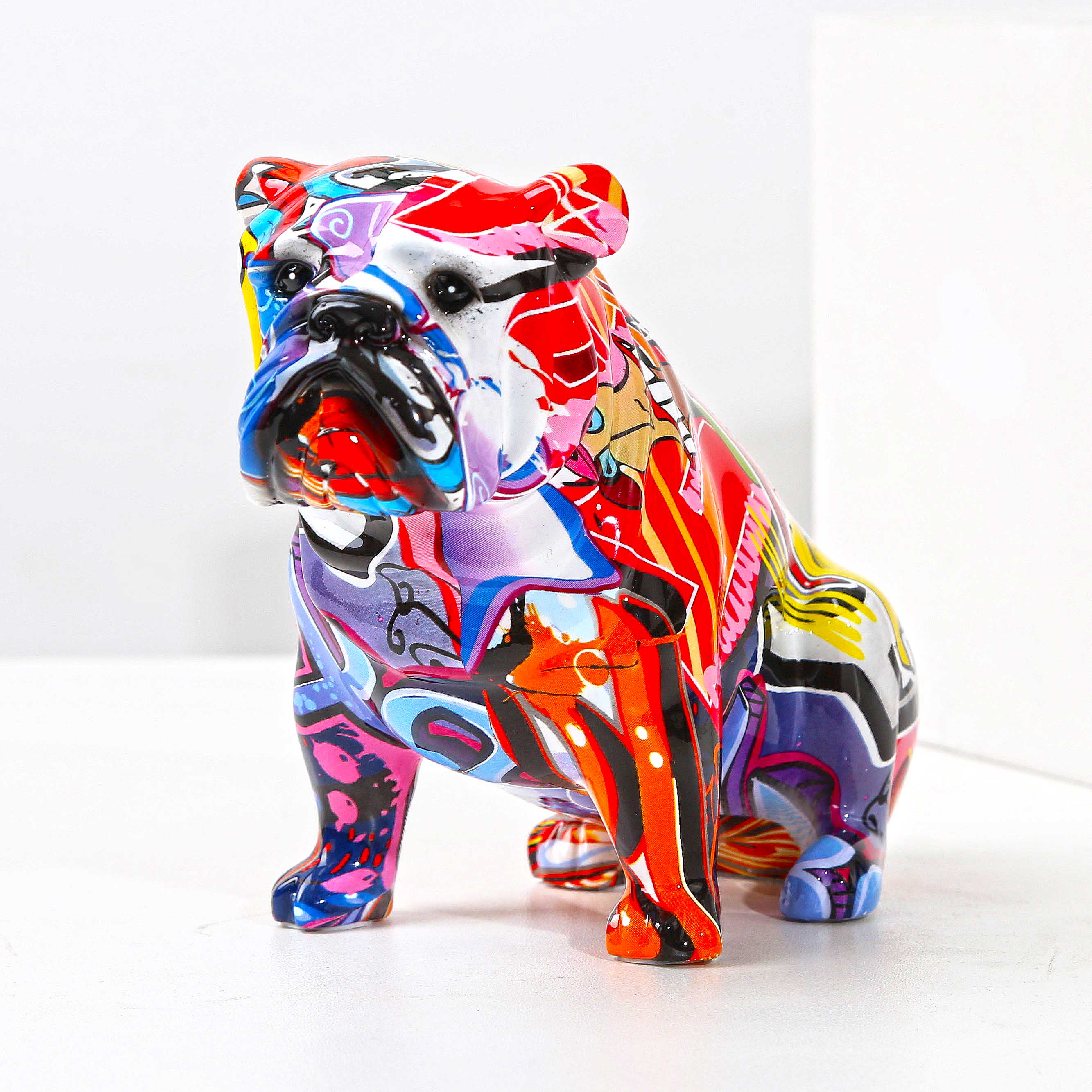 Detail Graffiti Bulldog Statue Nomer 53