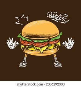 Detail Graffiti Burger Nomer 13