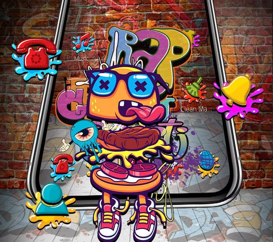 Detail Graffiti Burger Nomer 10