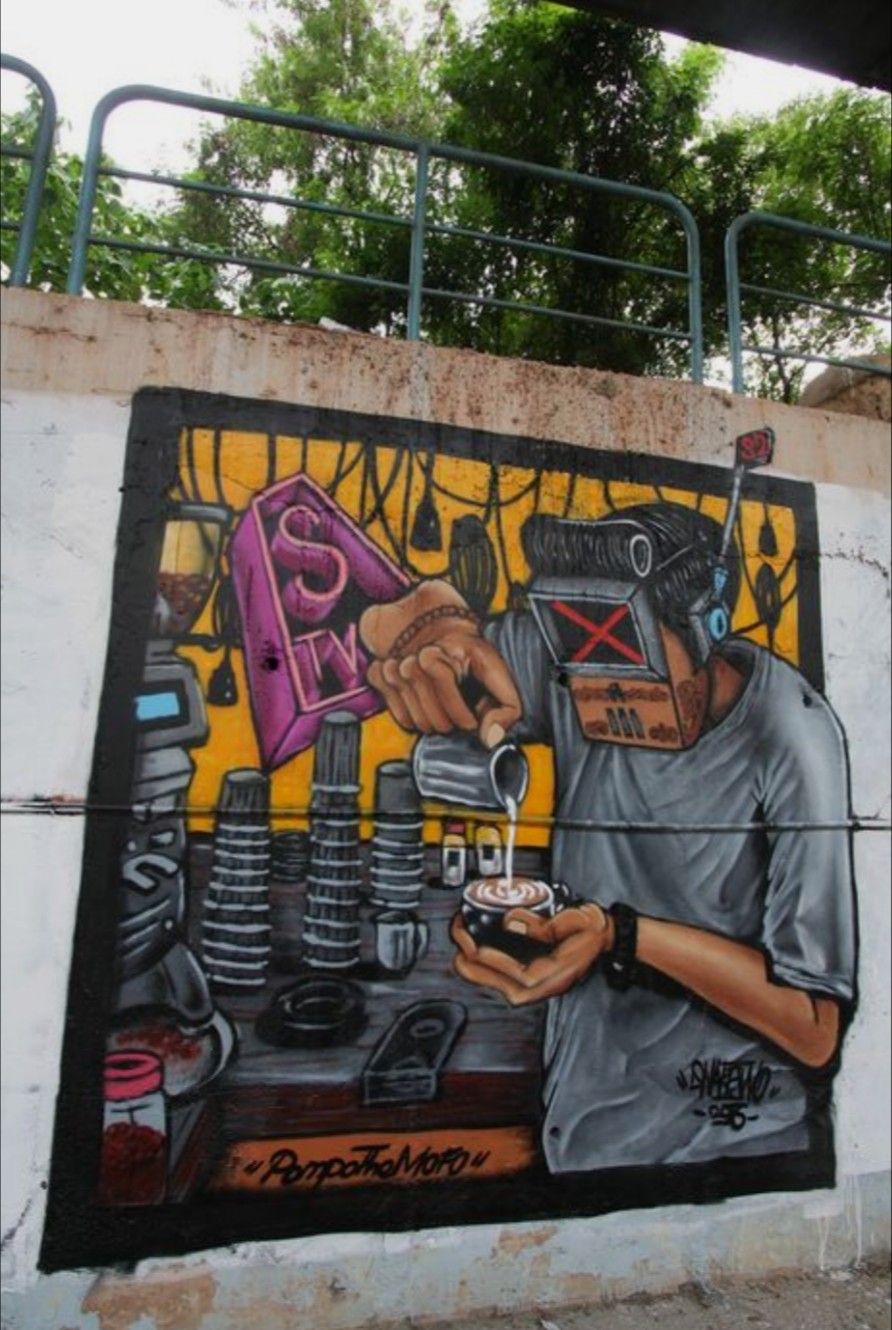 Detail Graffiti Cafe Kopi Nomer 3