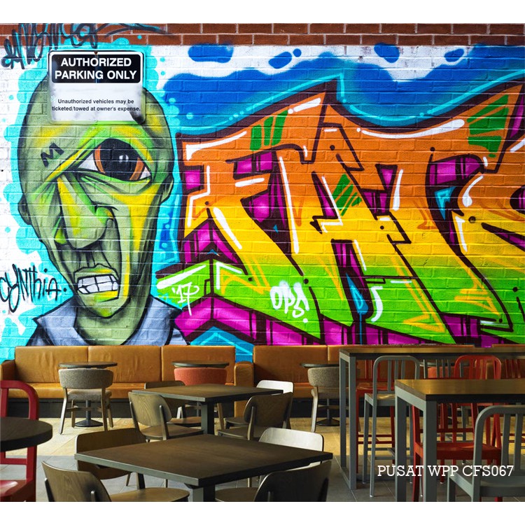 Detail Graffiti Cafe Kopi Hitam Nomer 35