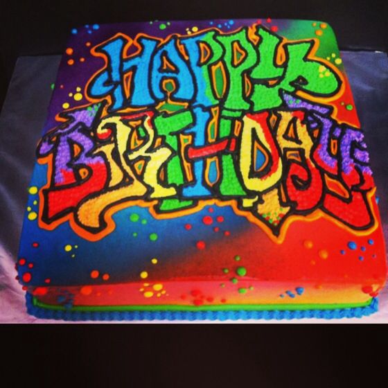 Detail Graffiti Cake Ideas Nomer 16