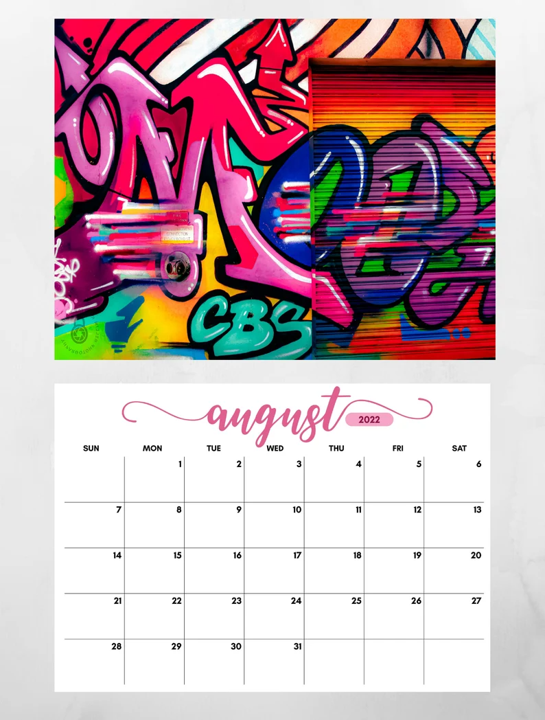 Detail Graffiti Calendar Nomer 7