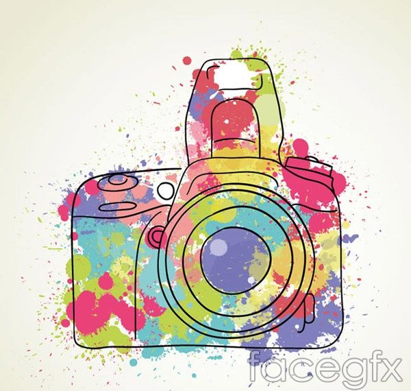 Detail Graffiti Camera Vector Nomer 12