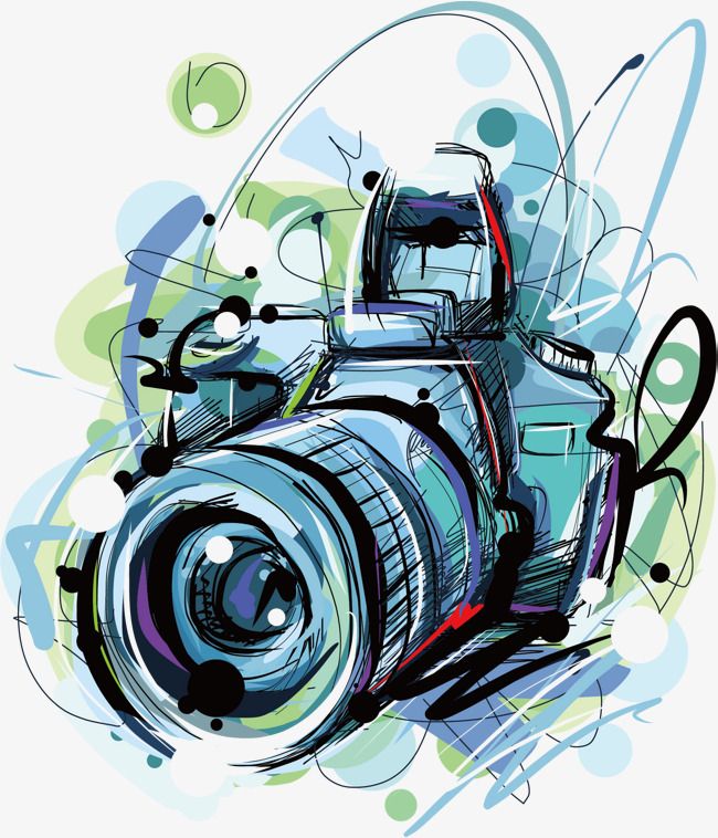 Detail Graffiti Camera Vector Nomer 3