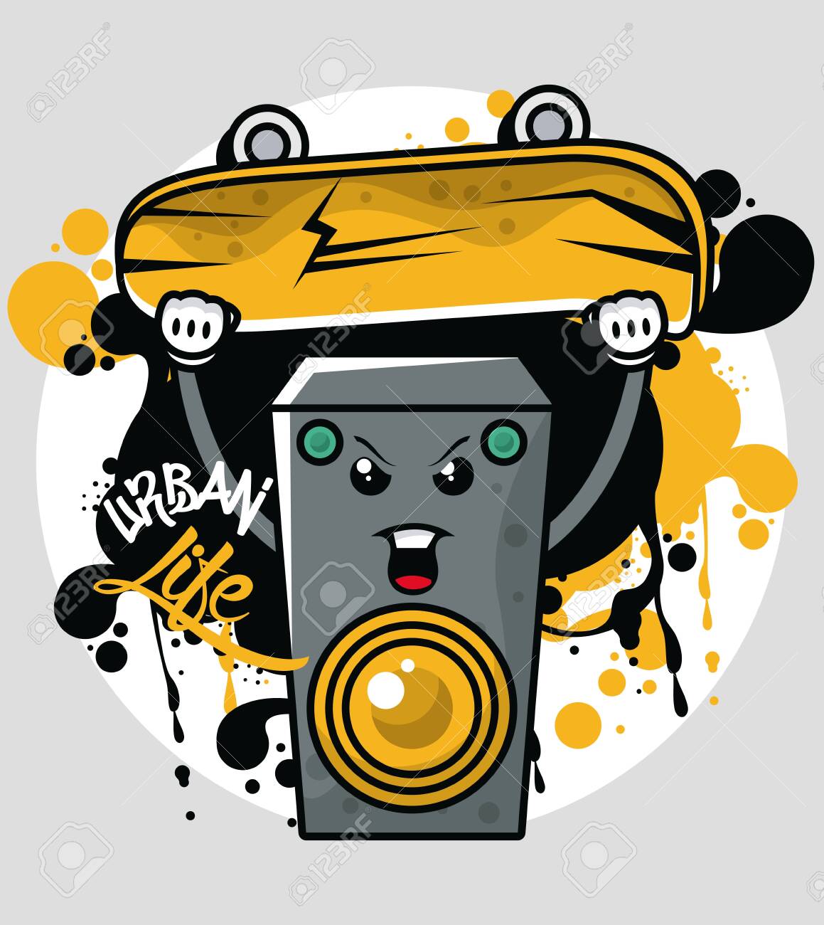 Detail Graffiti Camera Vector Nomer 34