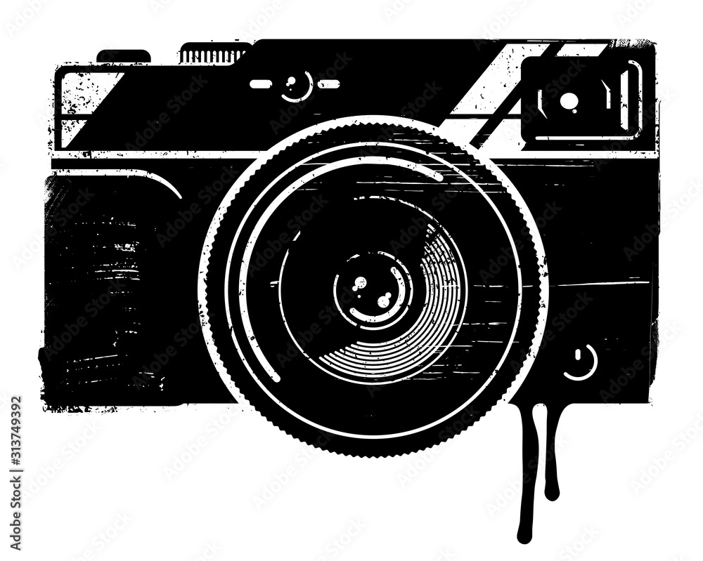 Detail Graffiti Camera Vector Nomer 5