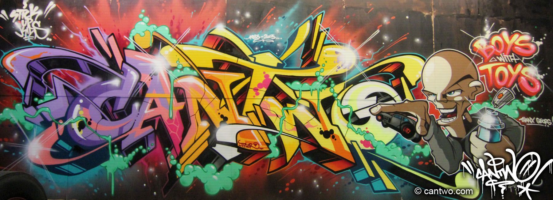 Detail Graffiti Cantwo Nomer 11