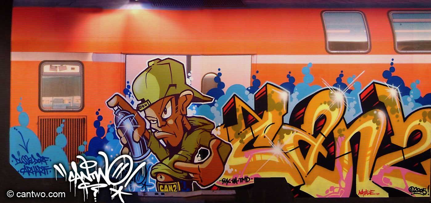 Detail Graffiti Cantwo Nomer 17