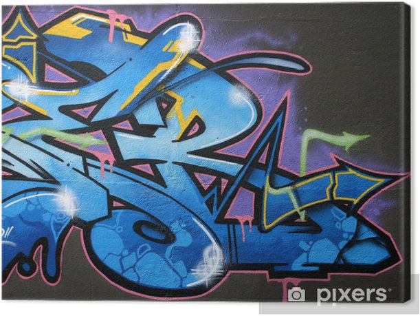 Detail Graffiti Canvas Nomer 28