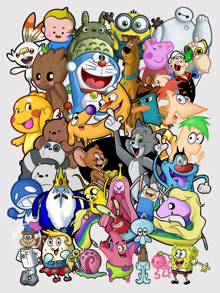Download Graffiti Cartoon Characters Wallpaper Nomer 22