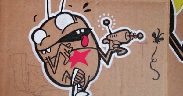 Detail Graffiti Cartoon Monster Nomer 56