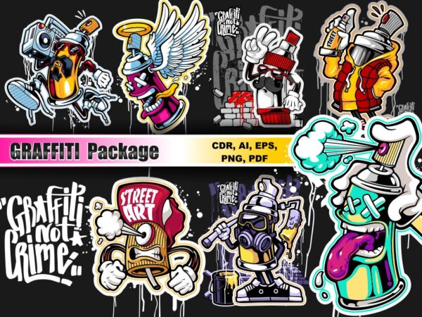 Detail Graffiti Cartoon Pack Nomer 8