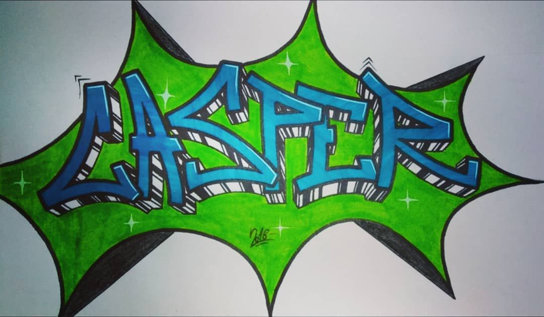 Detail Graffiti Casper Nomer 8